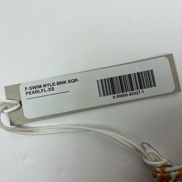 Everlane Renew Squareneck Bikini Top XS Floral Print Swim Gym Workout NWT - Picture 8 of 8